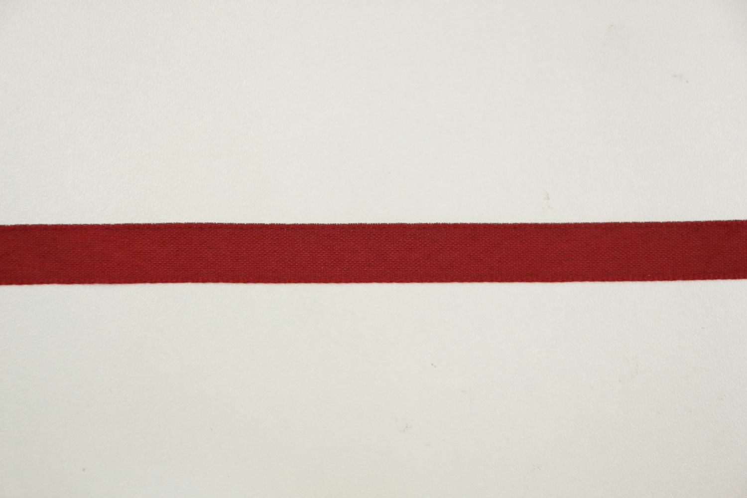 Lint-warm rood-katoen-Per meter-12 mm br
