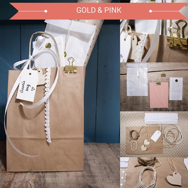 goodiebag pink and gold