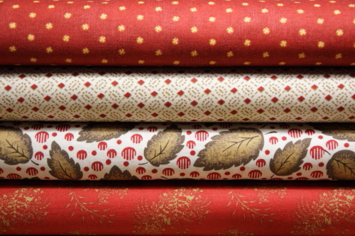 quiltstoffen rood