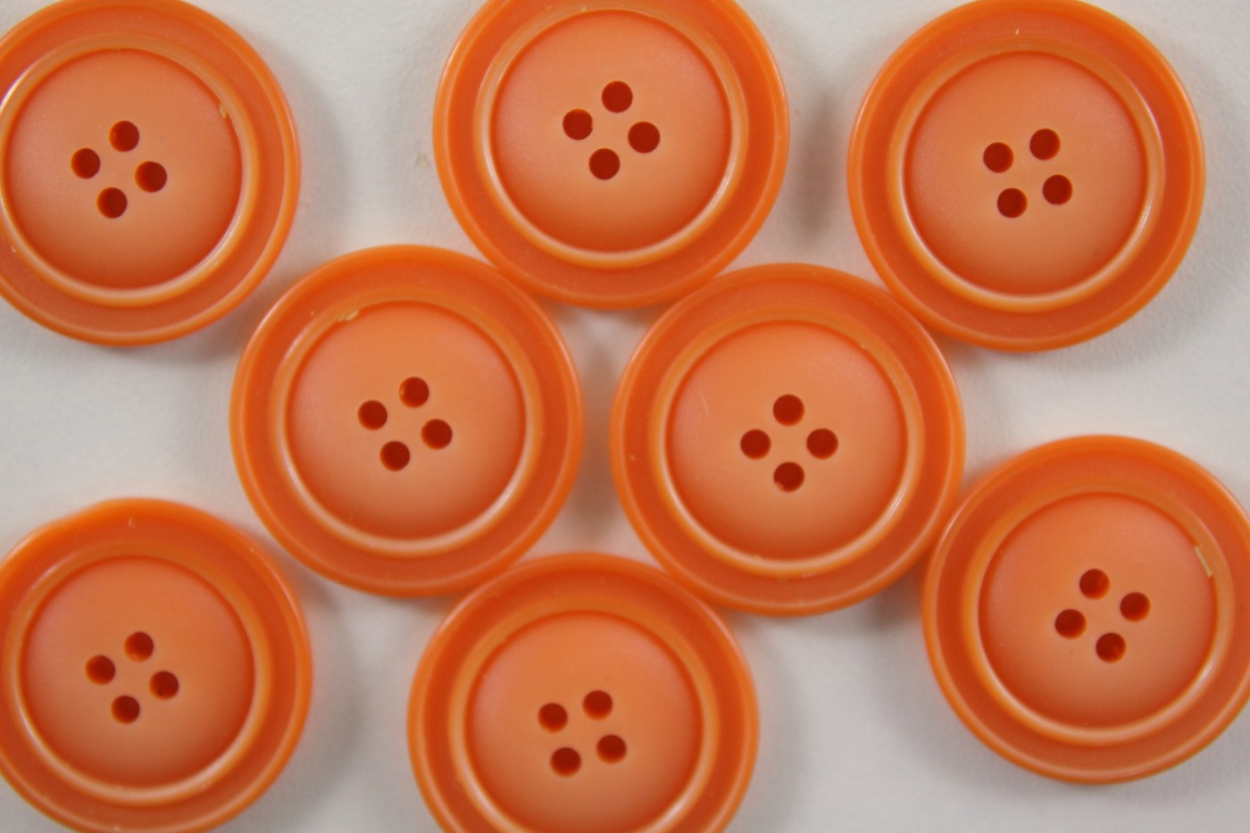 Oranje knoop dubbele rand-27mm