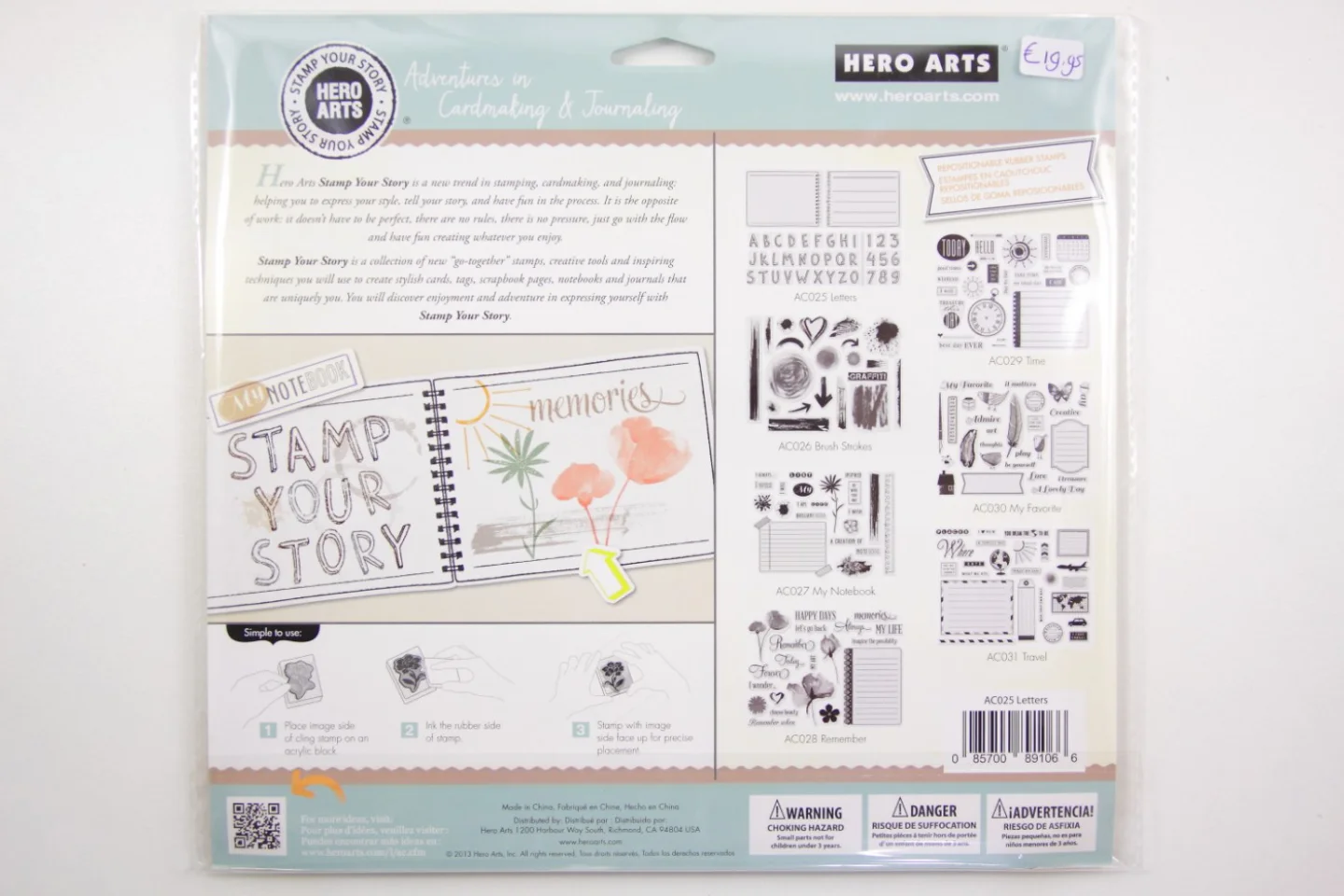 Stempelset-Hero Arts-cling-15x20 cm-lett.