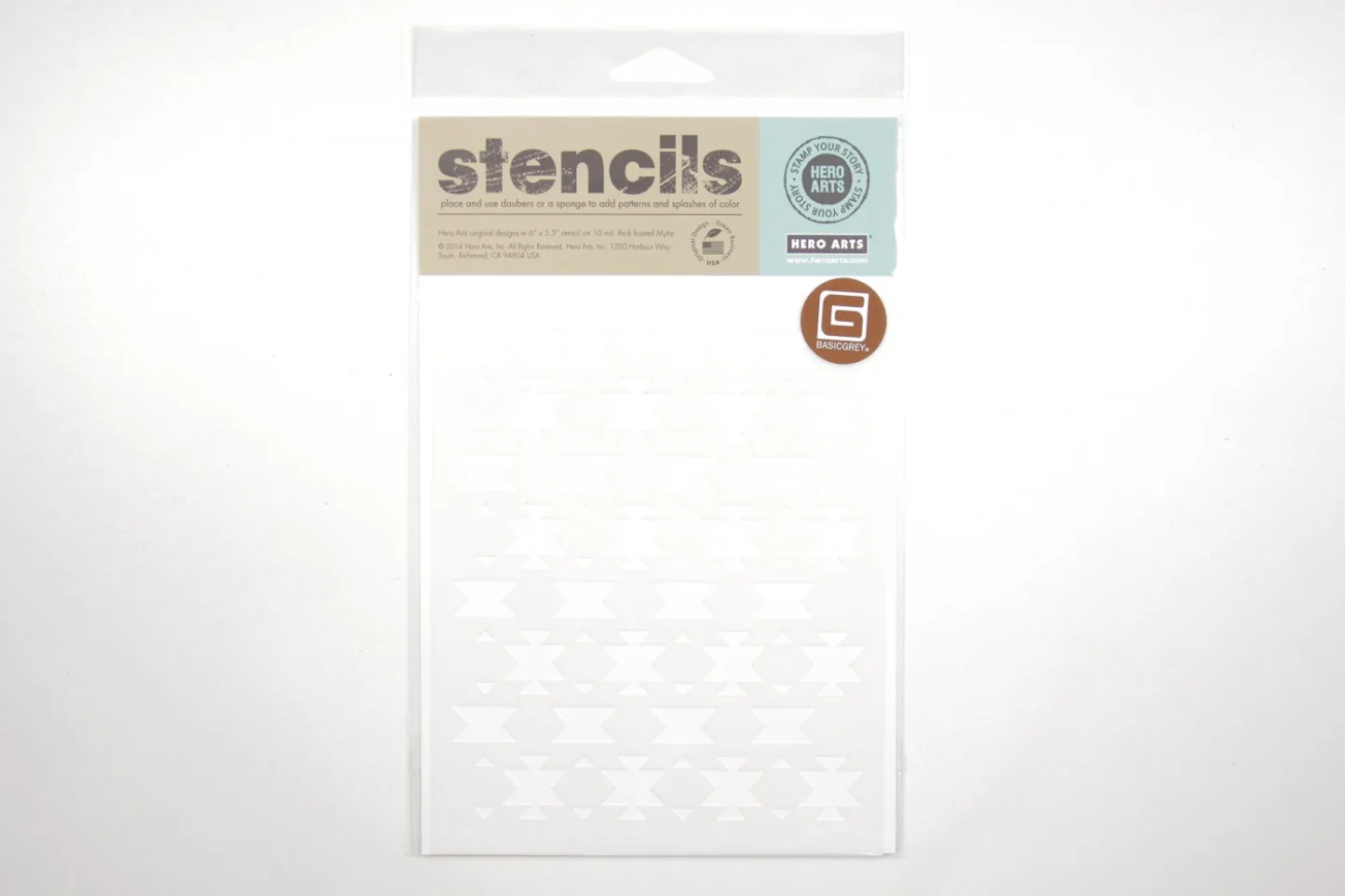 Stencil-Hero Arts-quilt motif-13x16.
