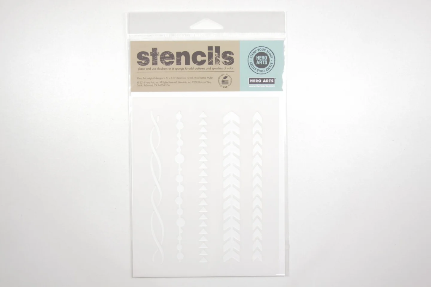 Stencil-Hero Arts-stylish borders-13x16.