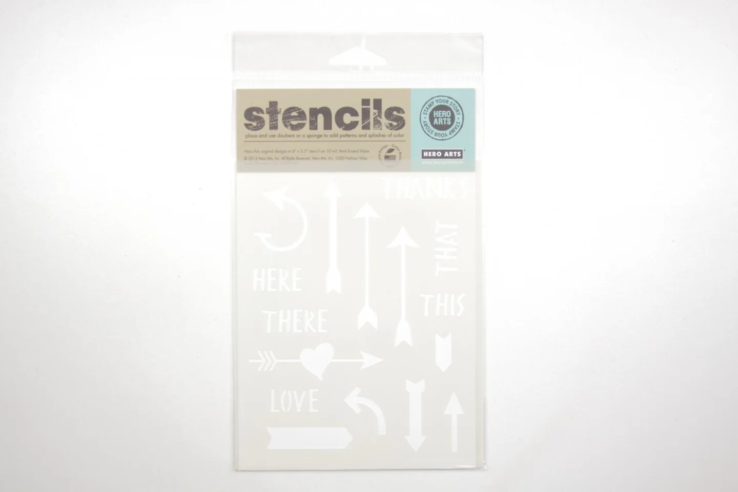 Stencil-Hero Arts-arrows en messages-pij.