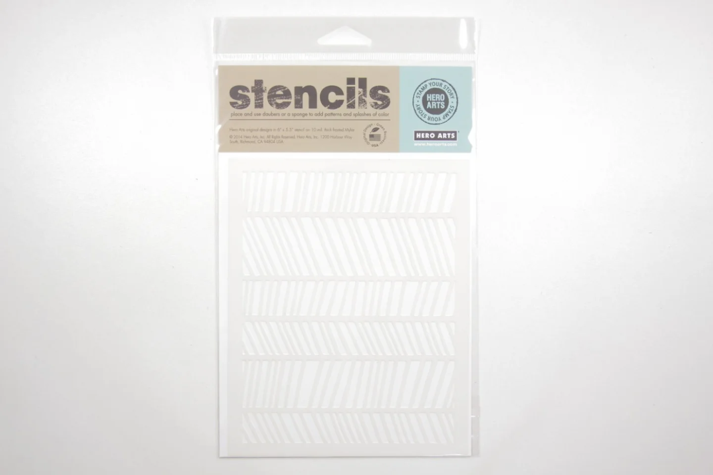Stencil-Hero Arts-zigzag patern-13x16.