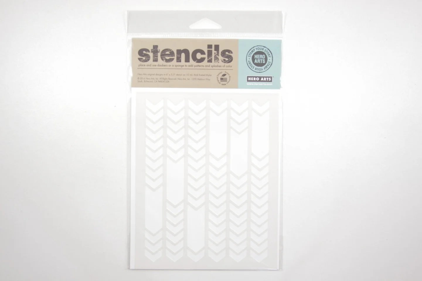Stencil-Hero Arts-arrow pattern-pijlen p.