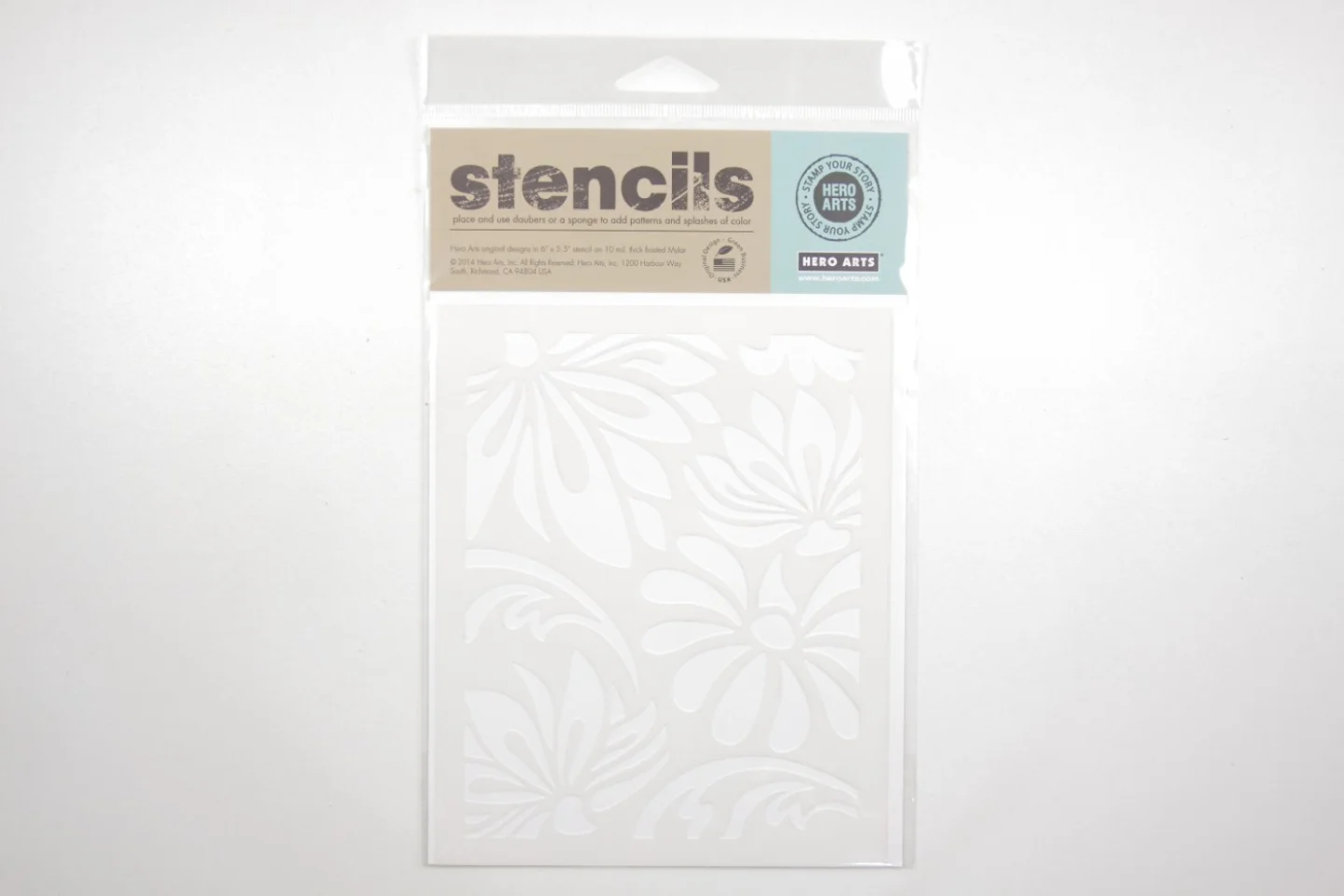 Stencil-Hero Arts-large lotus-bloem groo.