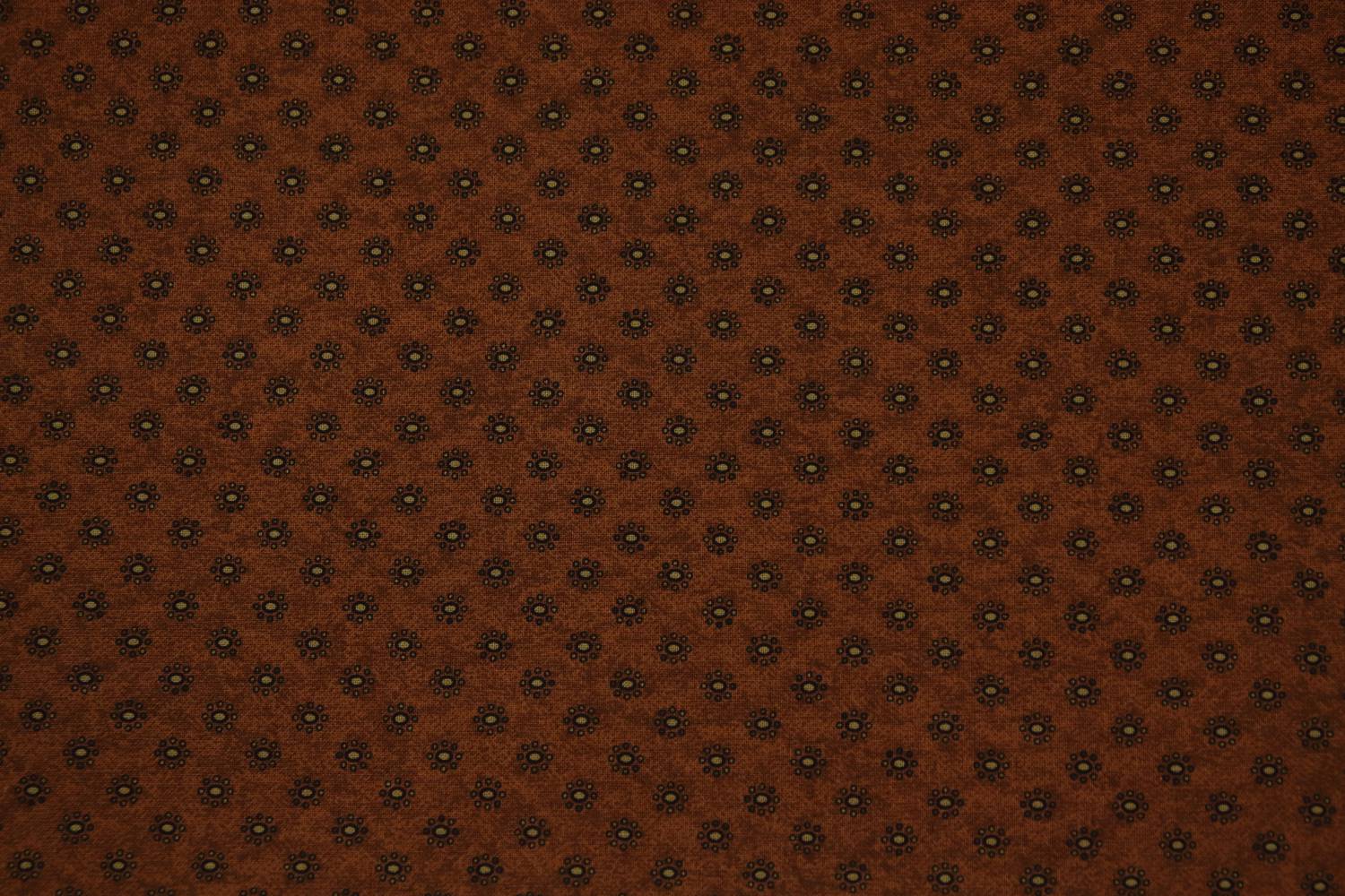 quiltstof-roest-stipjes bloem-Marcus -Ma