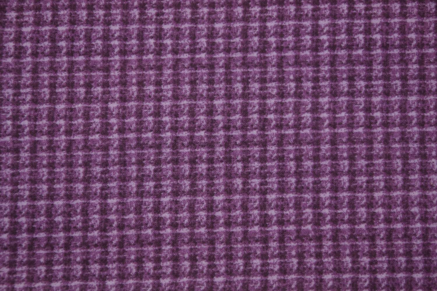 quiltstof-paars met pied de poule ruitje
