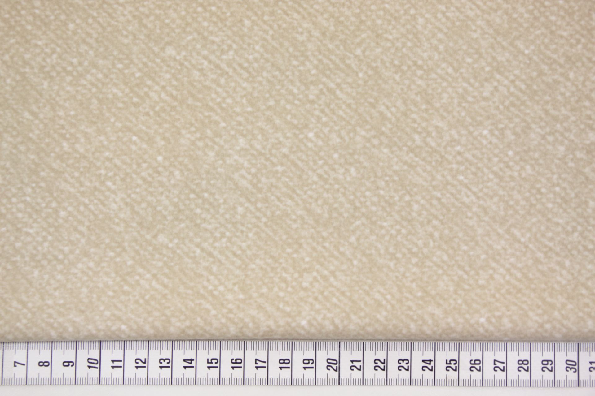 quiltstof flanel-Taupe en ecru-gespikkel