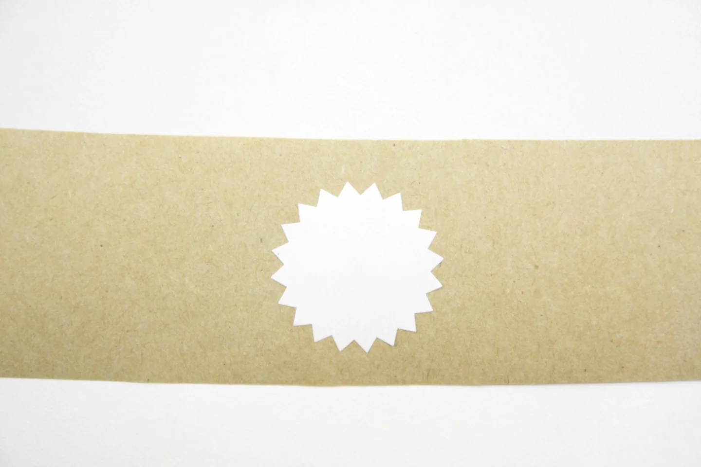 Sluitsticker-ster-wit-5 stuks-Etiketten-.