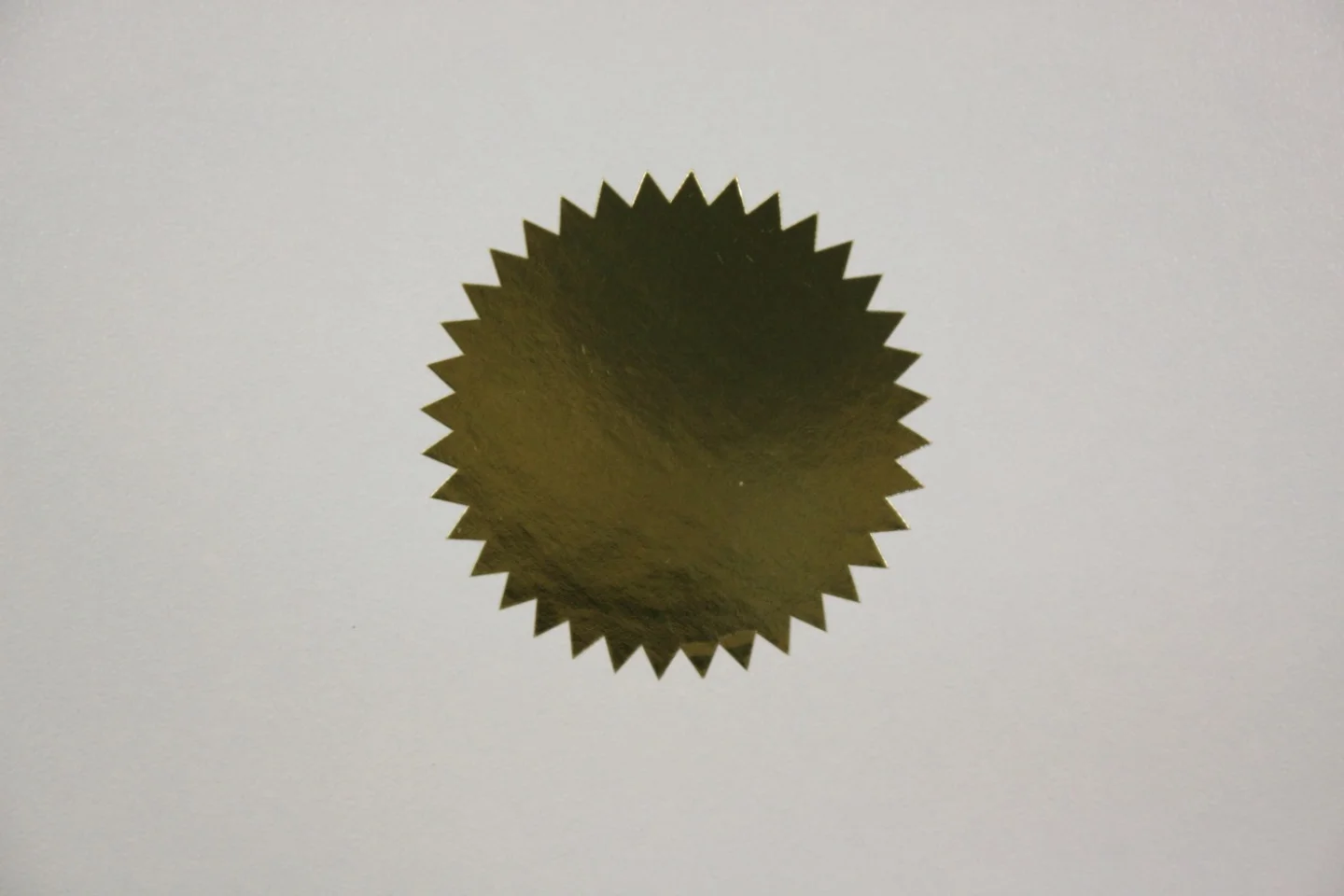 Sluitsticker-rond ster-goud-5 stuks-etik.