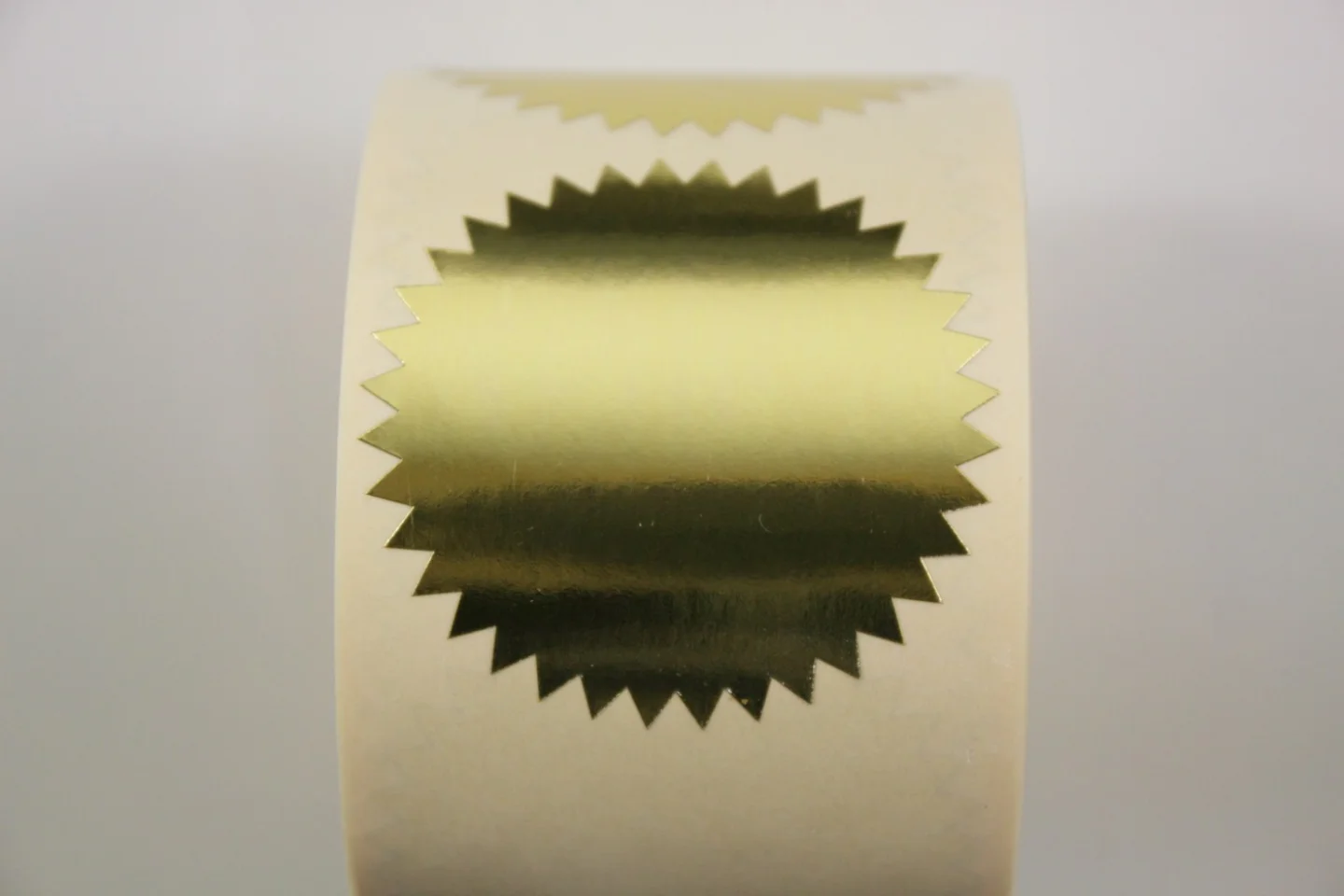 Sluitsticker-rond ster-goud-5 stuks-etik.