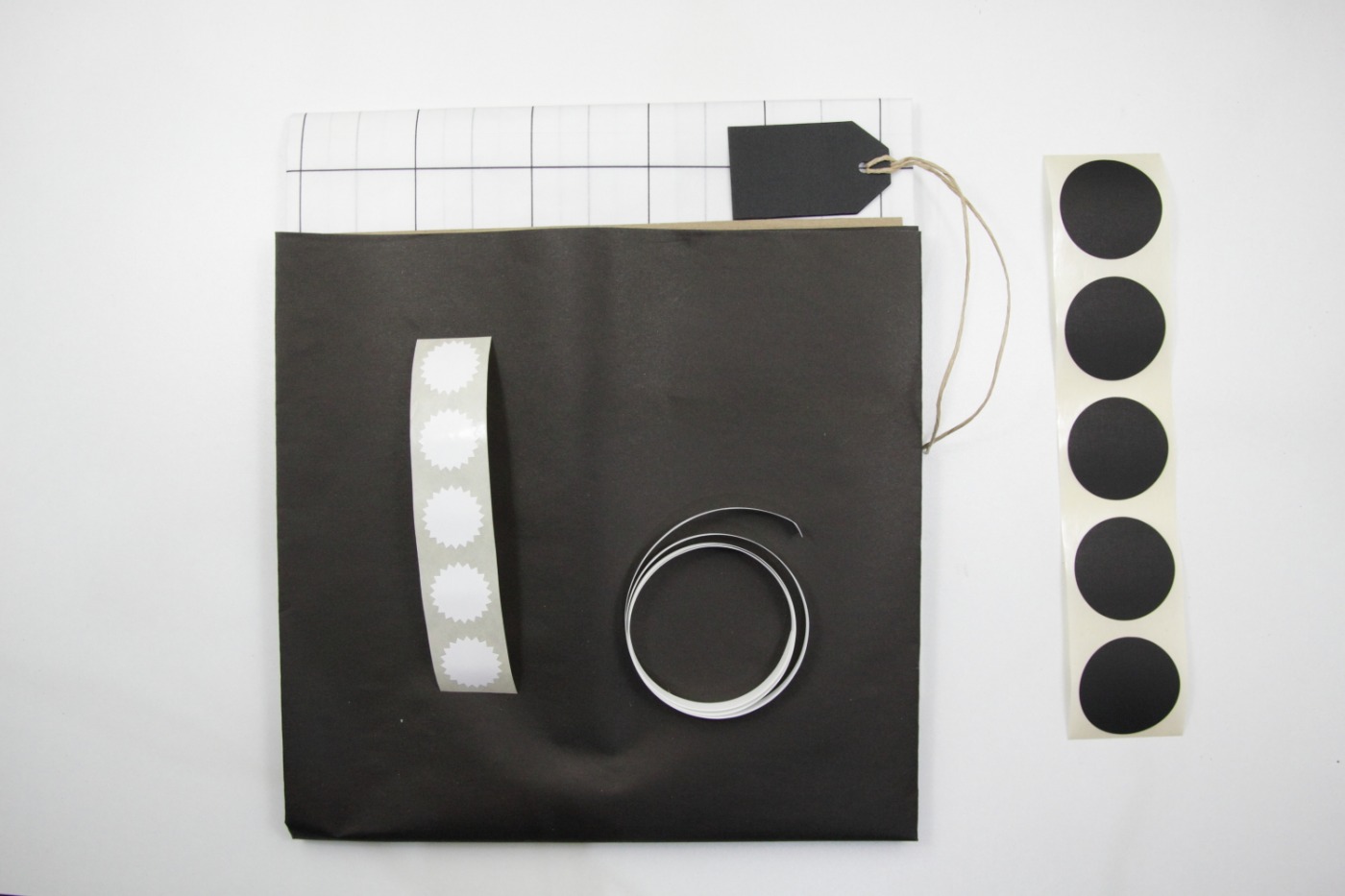 inpakpakket black and white-zwart wit-ch