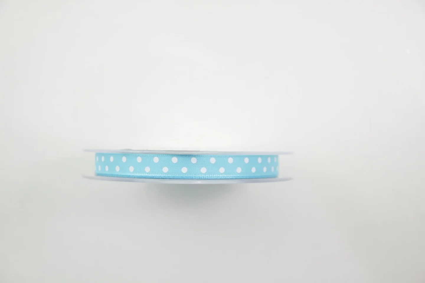 Lint-aquablauw met wit stipje-blauw-jong.