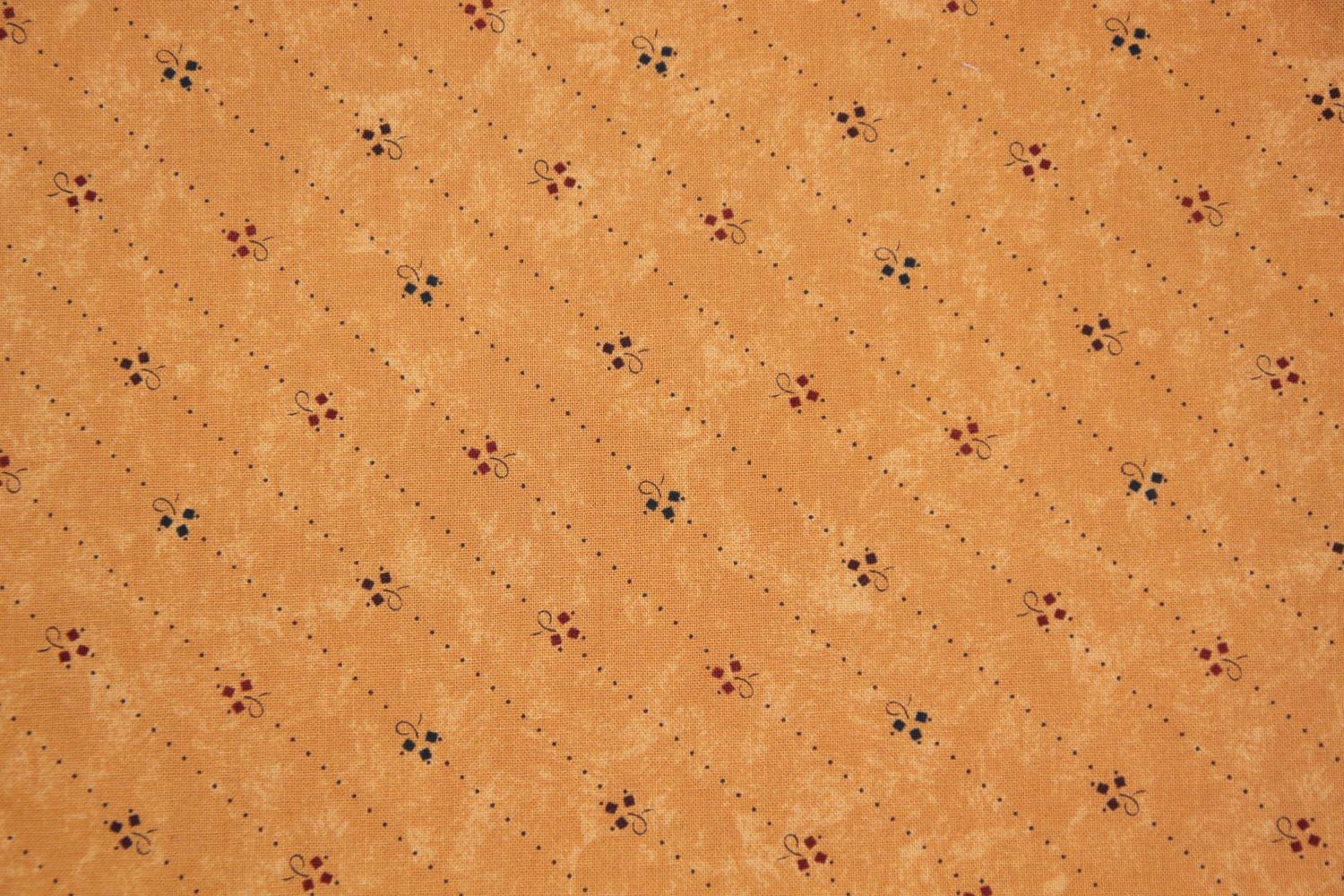 quiltstof-terracotta, diagonale stippell