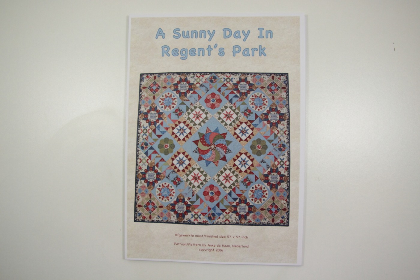 Quiltpatroon-A Sunny Day In Regent`s Par