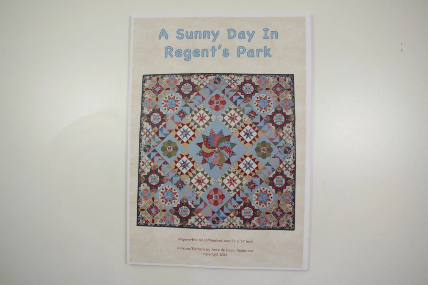 Quiltpatroon-A Sunny Day In Regent`s Par.