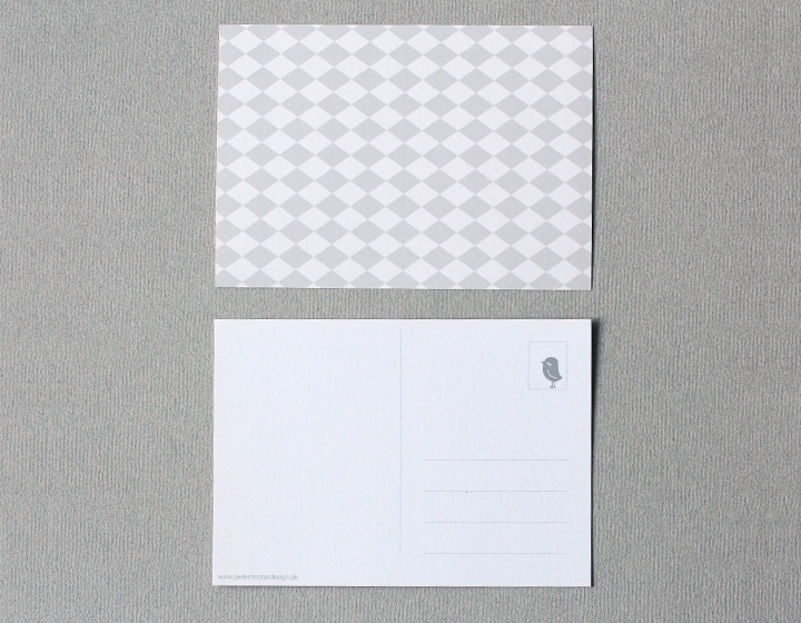 Briefkaart-A6-ivoor met grijze schuine r