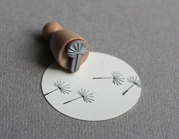 houten stempel-dandelion-pusteblume-paar