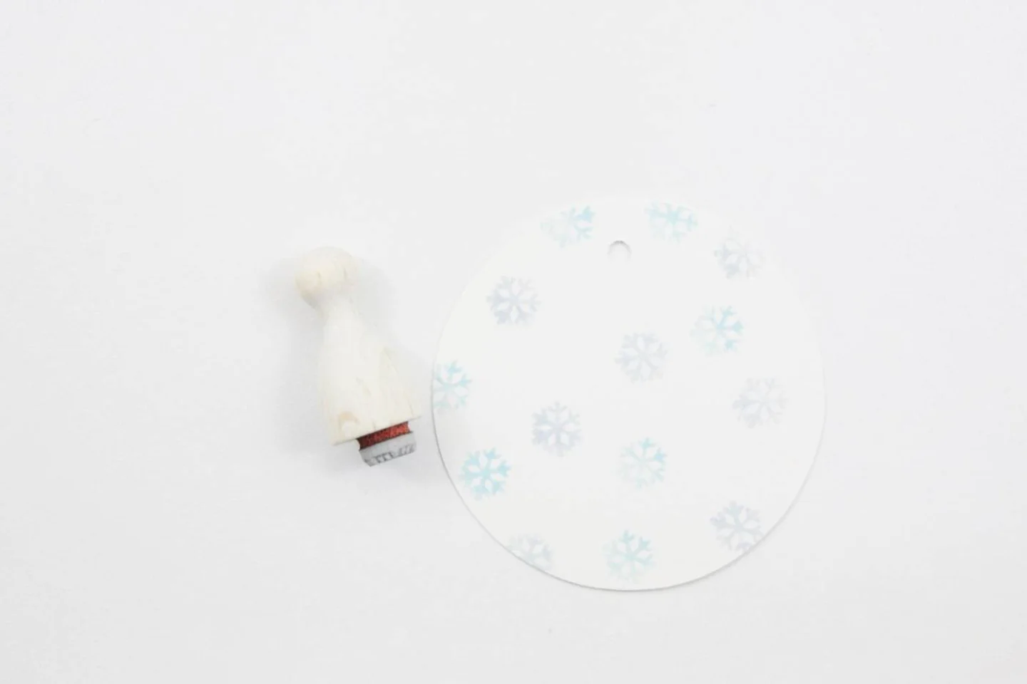 HOUT-houten stempel-sneeuwvlok-ijskrista.