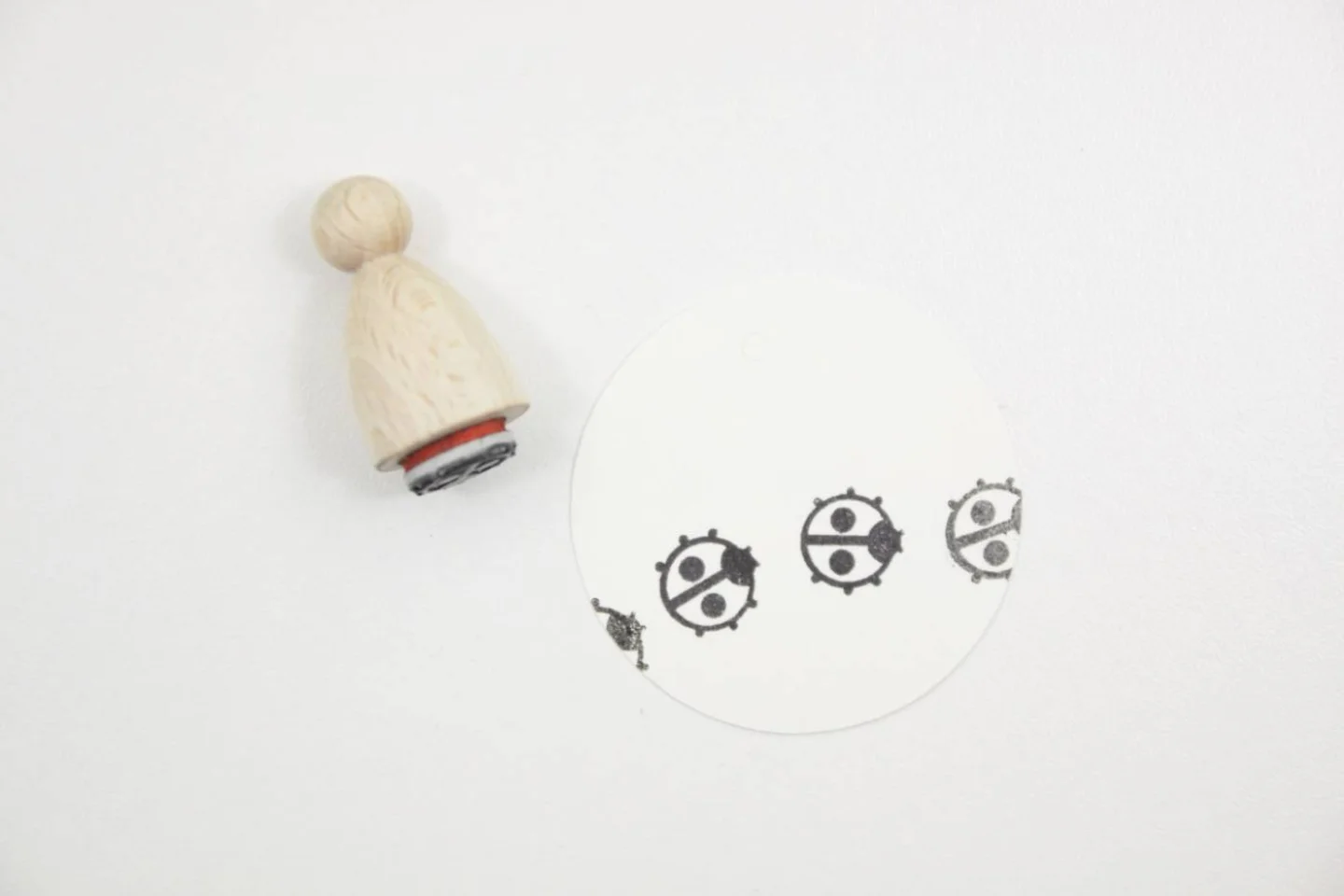 WIT-Perlenfischer houten stempel lievehe.