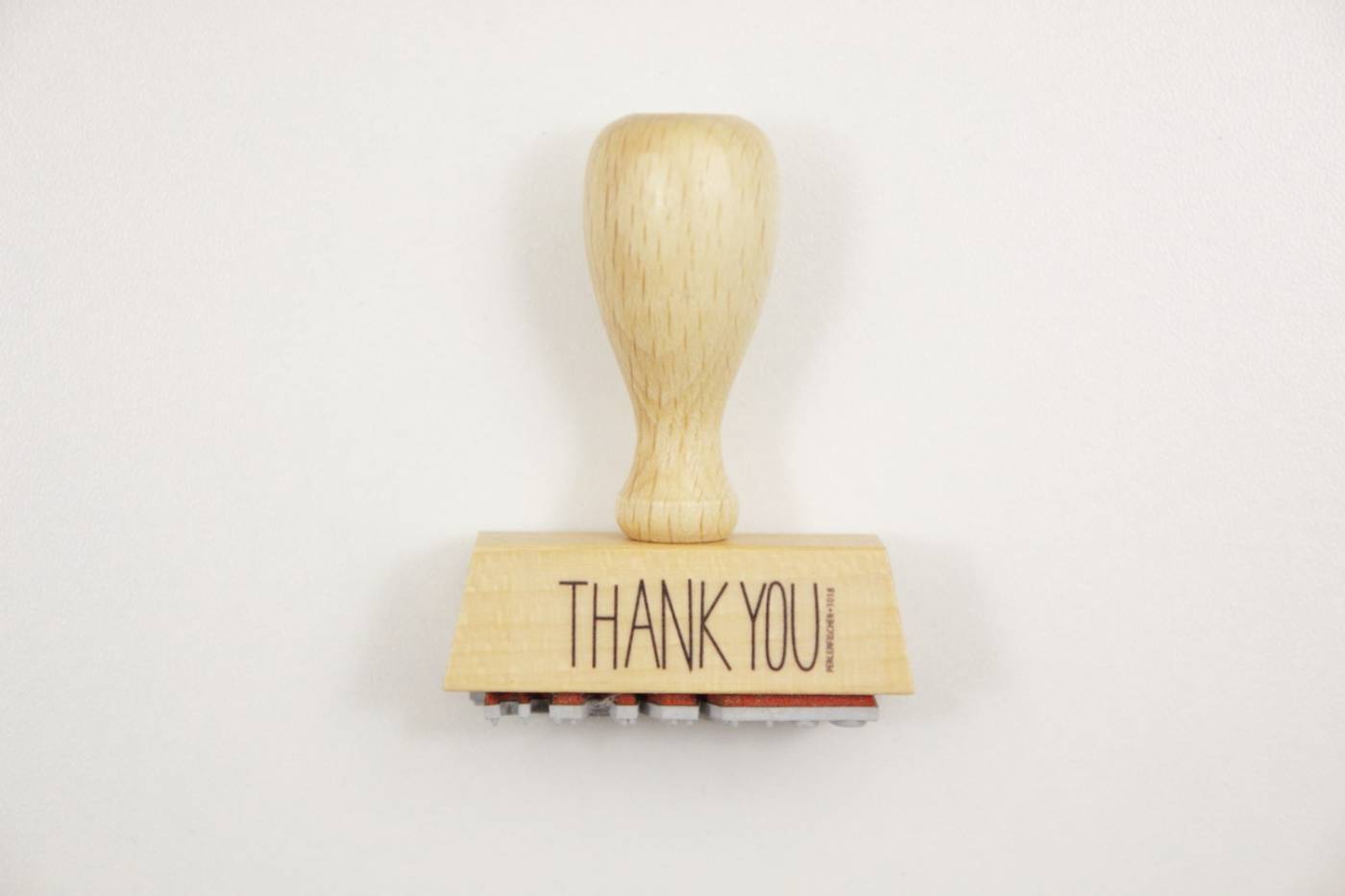 balkon Gewend Vooroordeel Houten stempel-Perlenfischer-THANK YOU-5X2 cm | Stempels