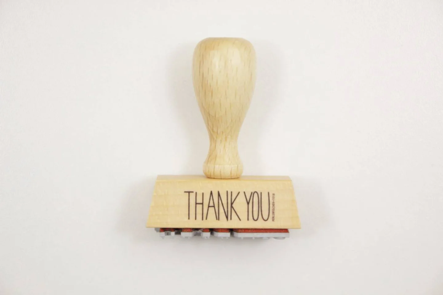 WIT-Perlenfischer stempel hout thank you.