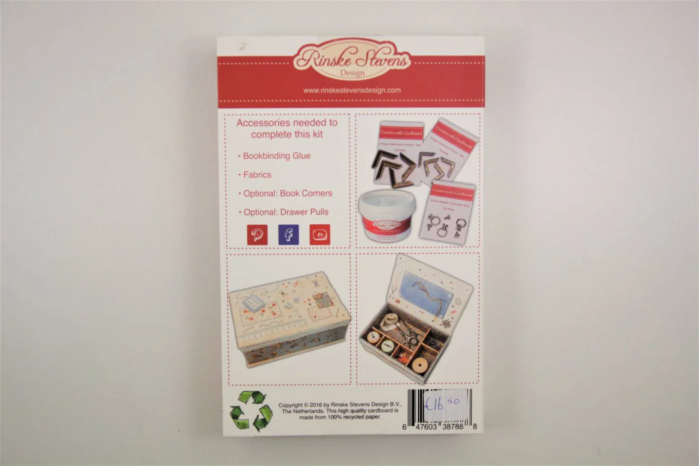kartonnage pakket naaidoosje sewing kit.
