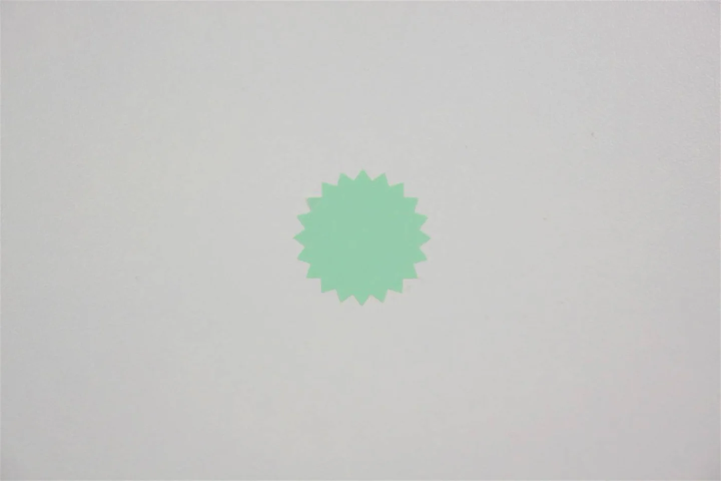 sluitsticker etiket mint ster groen star.