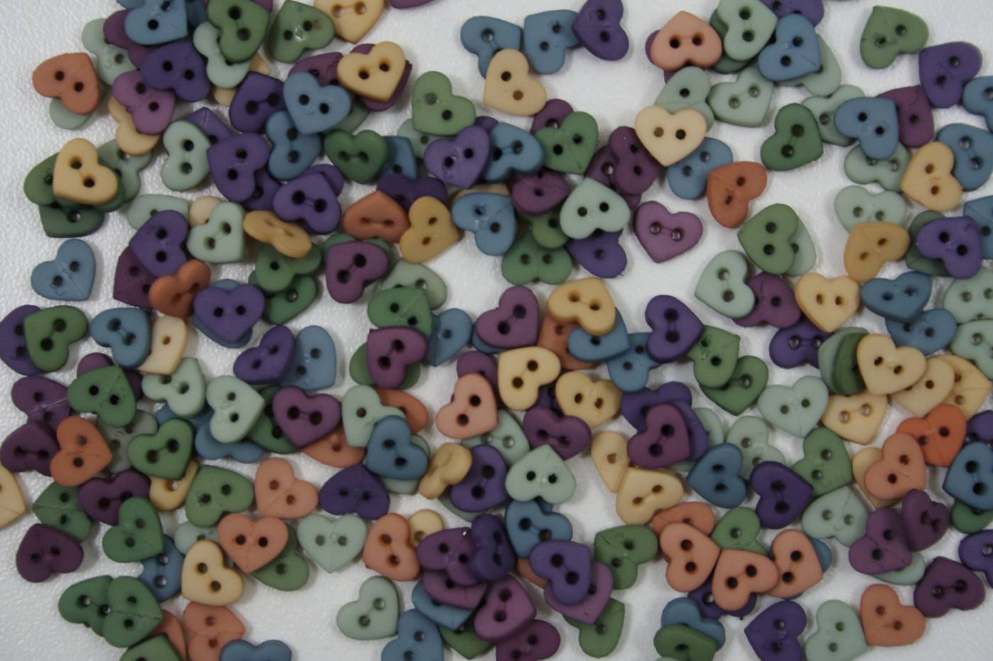 Sierknoopjes-mini hartjes-7 mm-assortie