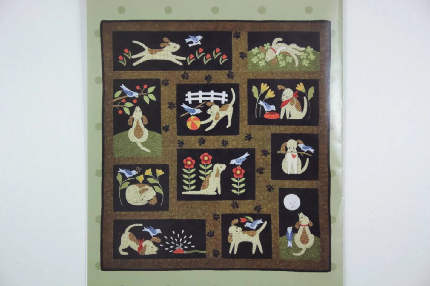 Quiltpatroon-You Lucky Dog-106x116 cm-Ap.