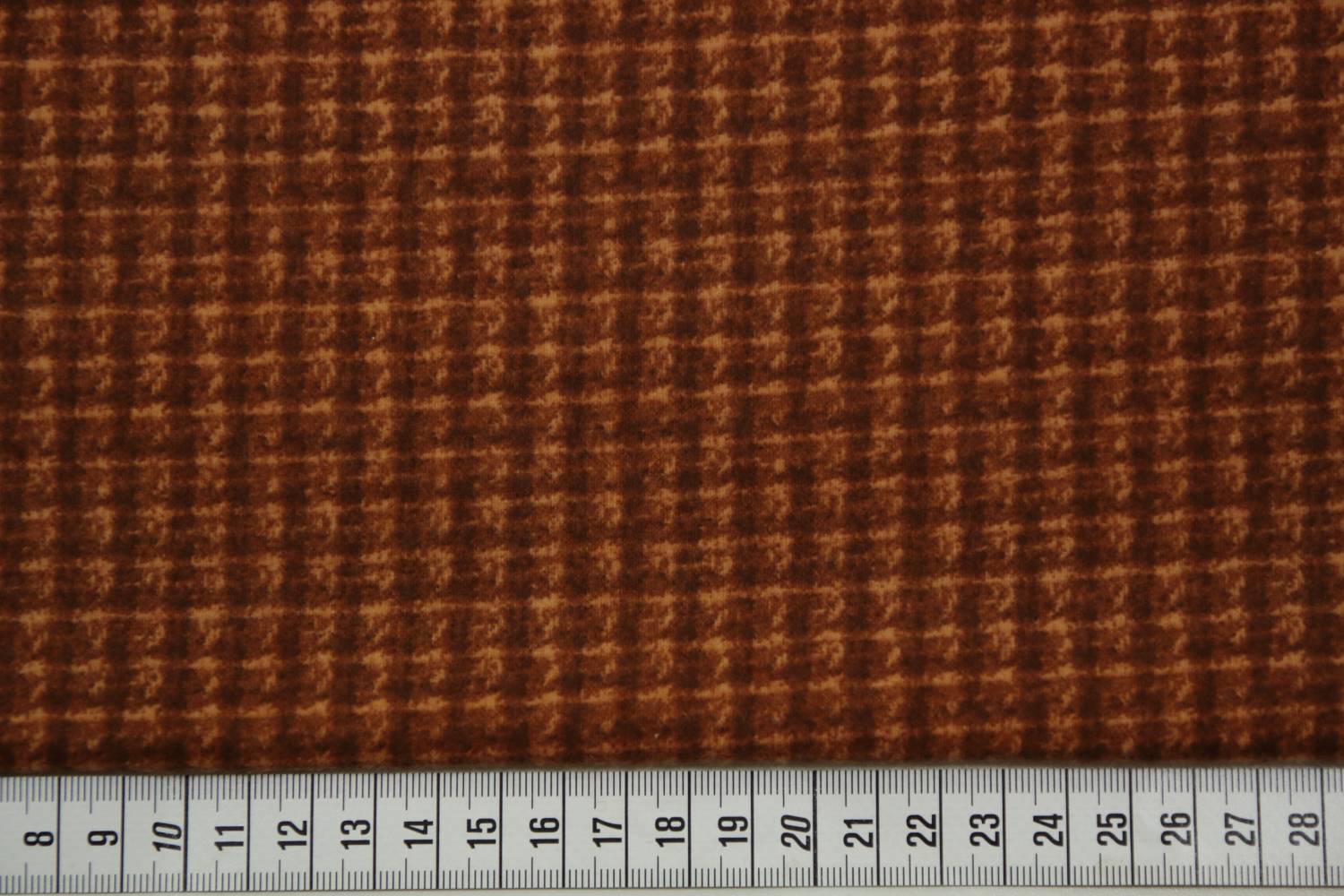 quiltstof-roest-pied de poule ruitje-fla