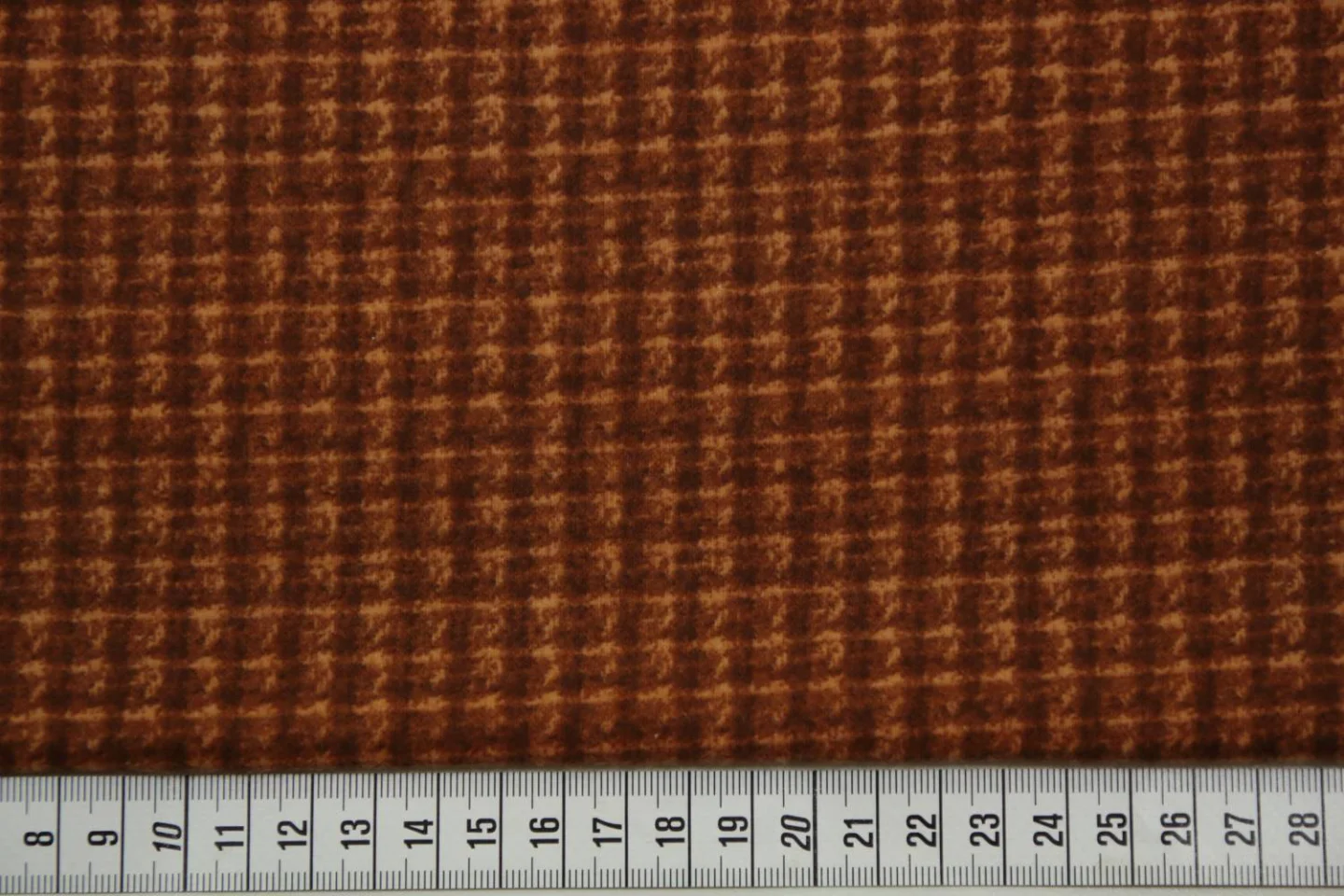 quiltstof-roest-pied de poule ruitje-fla.