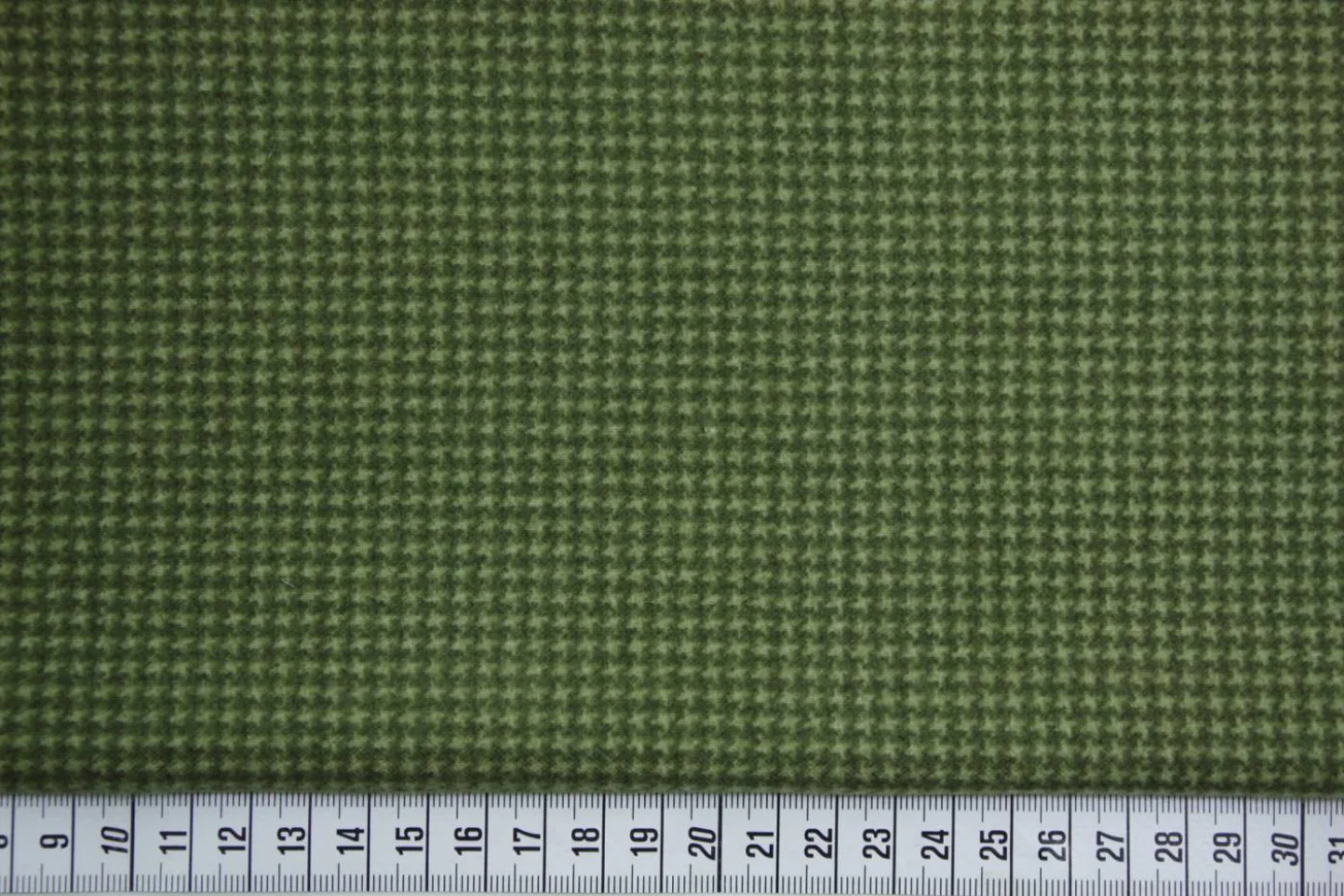 mosgroen- pied de poule ruitje-flanel-wo.