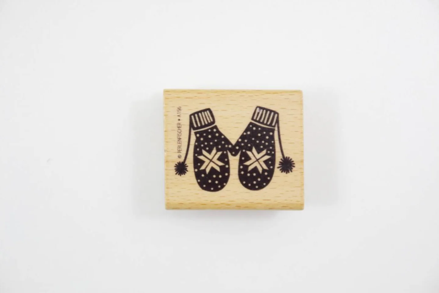 WIT-stempel wanten mittons perlenfischer.