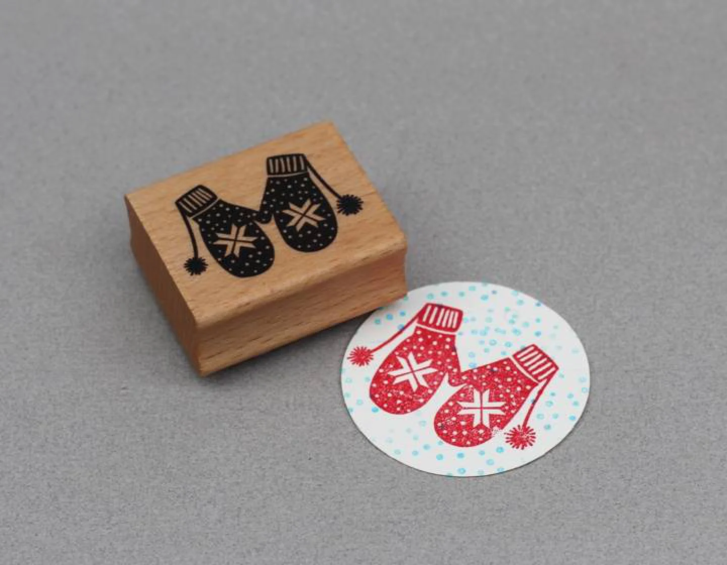 stempel wanten mittons perlenfischer.