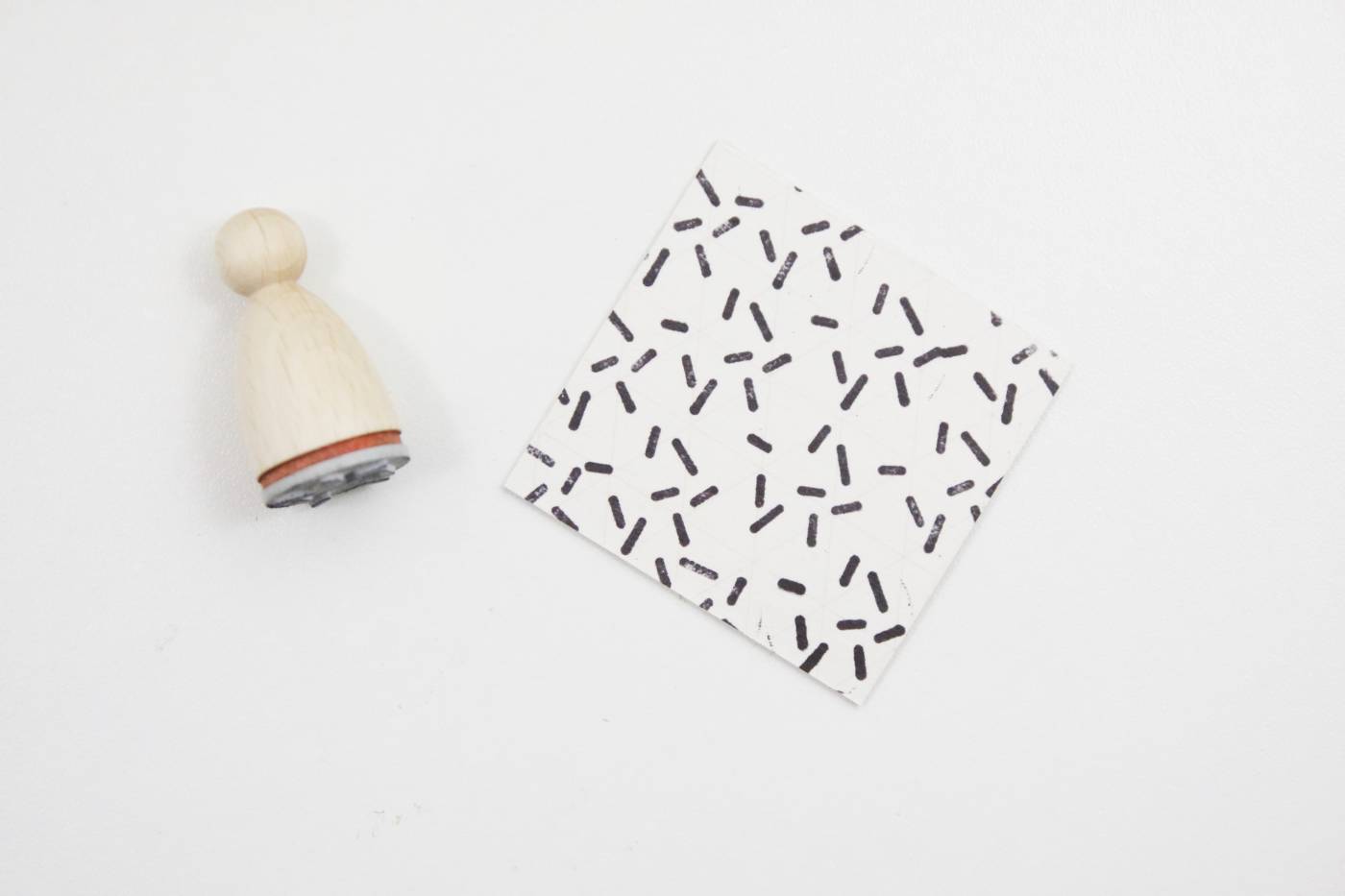 WIT-Stempel hout Perlenfischer sprinkles