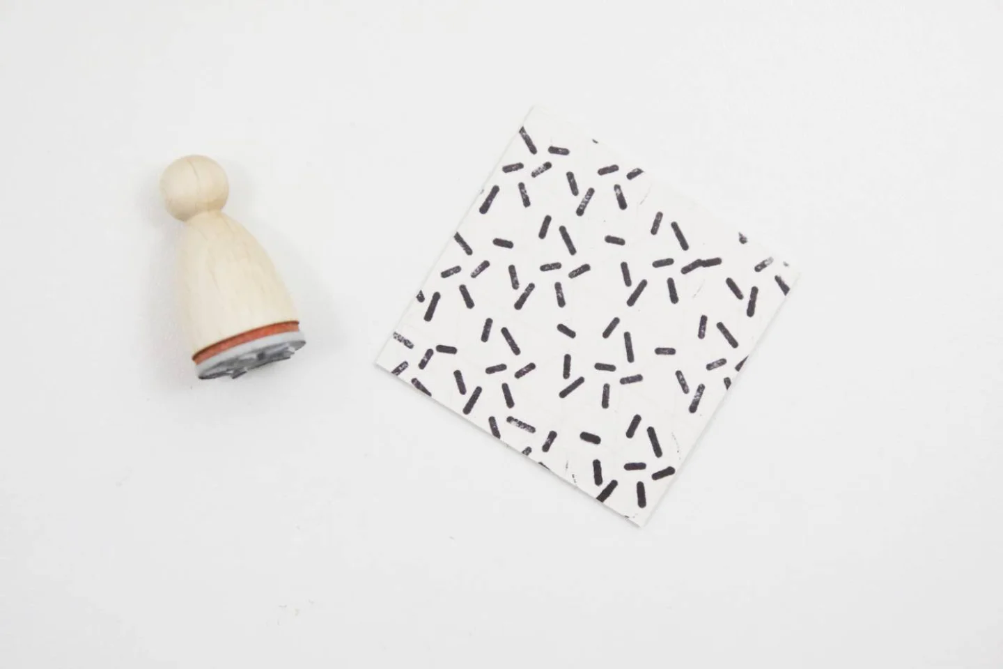 WIT-Stempel hout Perlenfischer sprinkles.