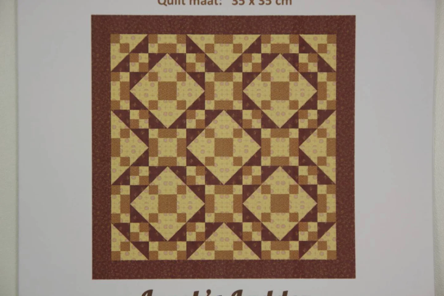 Quiltpatroon Jacob's Ladder 2.