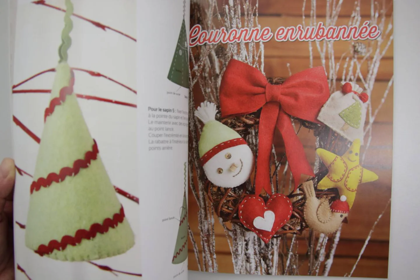 Le livre de Noël-appliceren en naaien me.