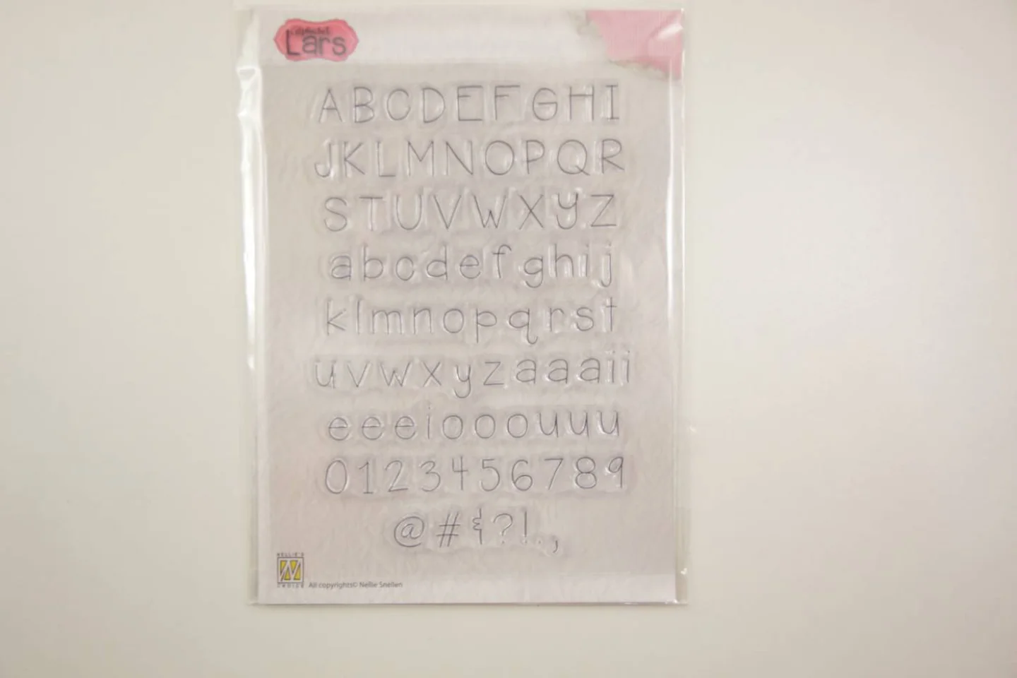 Blank stempel-Alphabet Lars-clear-10x14,.