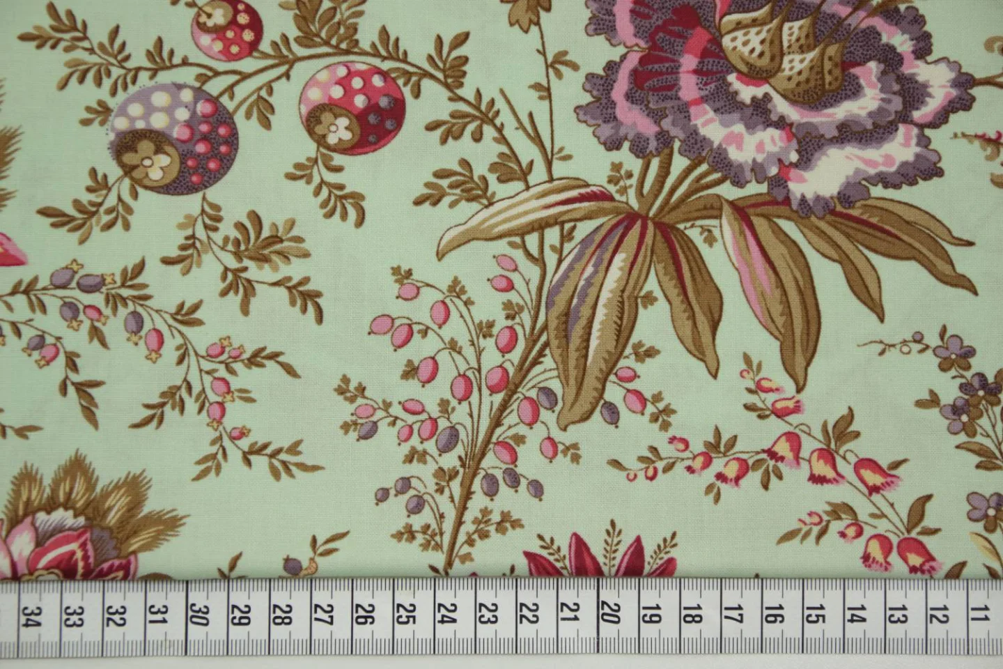 quiltstof-quiltstof-zacht mintgroen met.