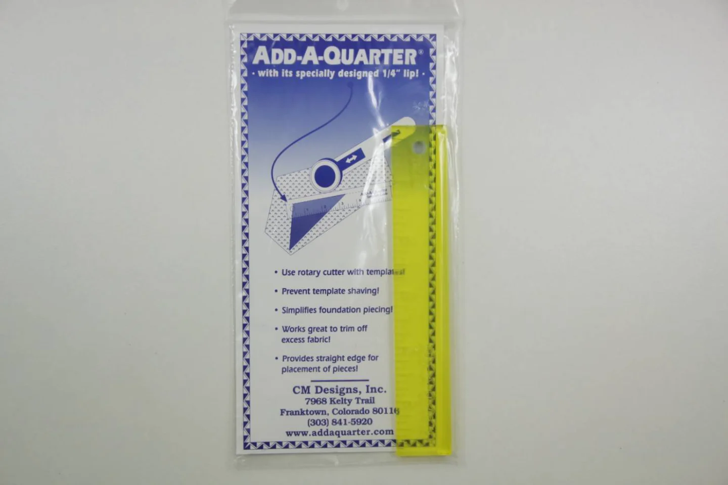 Liniaal-Add A Quater-6 inches-Ad a quart.