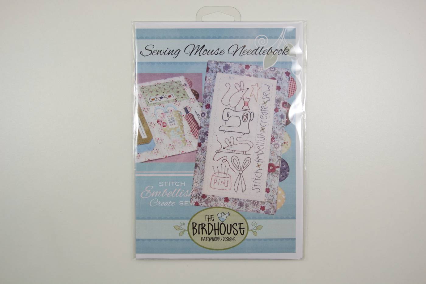 Naaipatroon met stitchery-Sewing Mouse-n