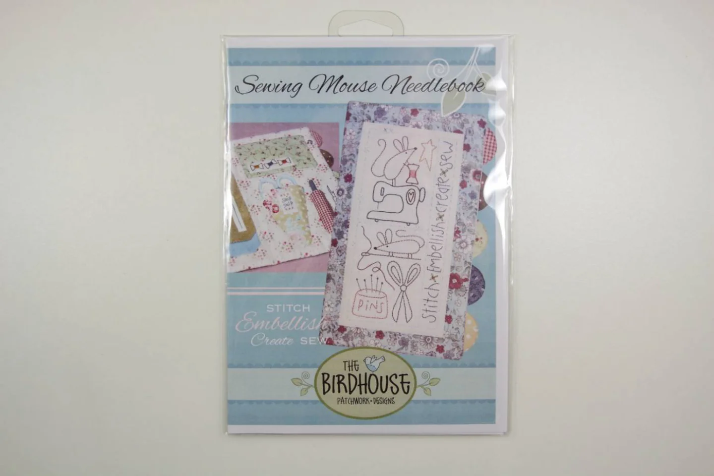 Naaipatroon met stitchery-Sewing Mouse-n.