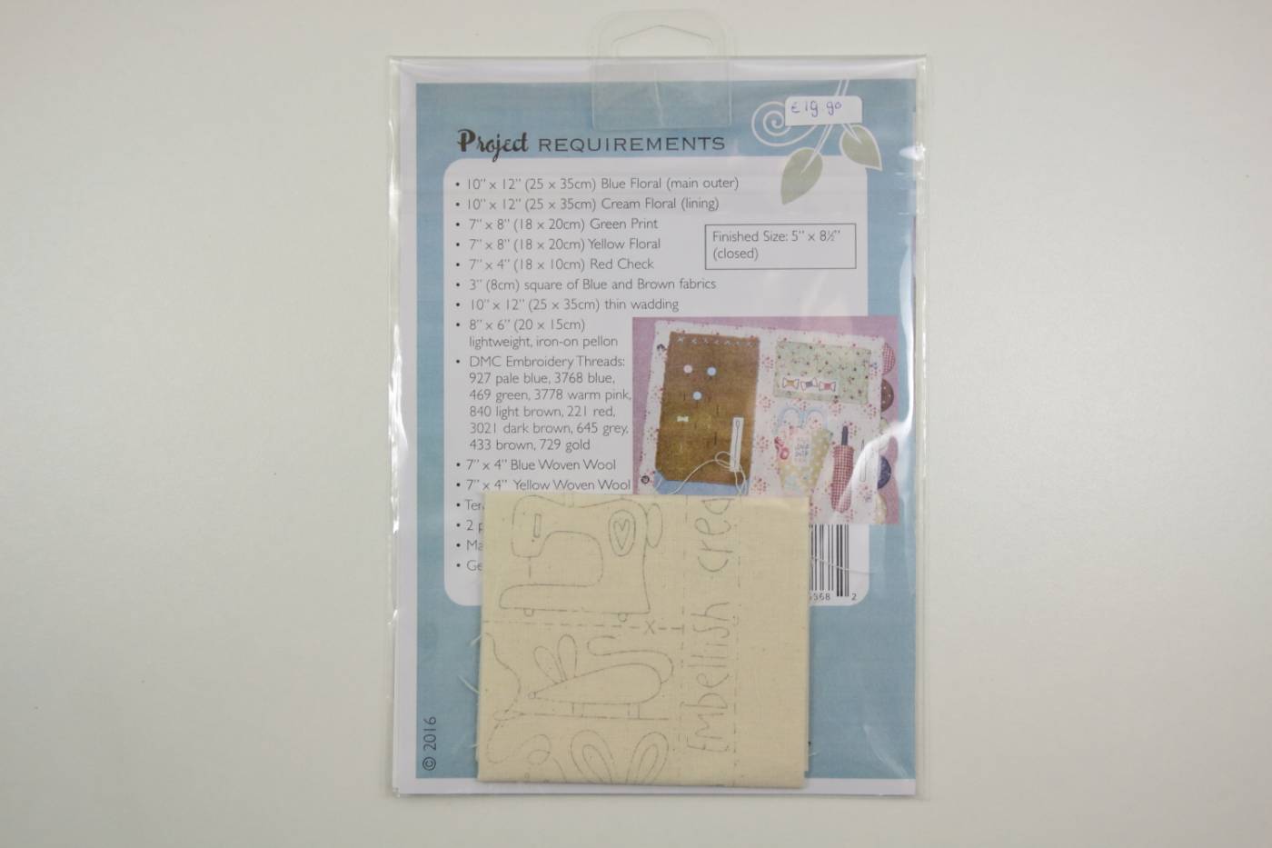 Naaipatroon met stitchery-Sewing Mouse-n