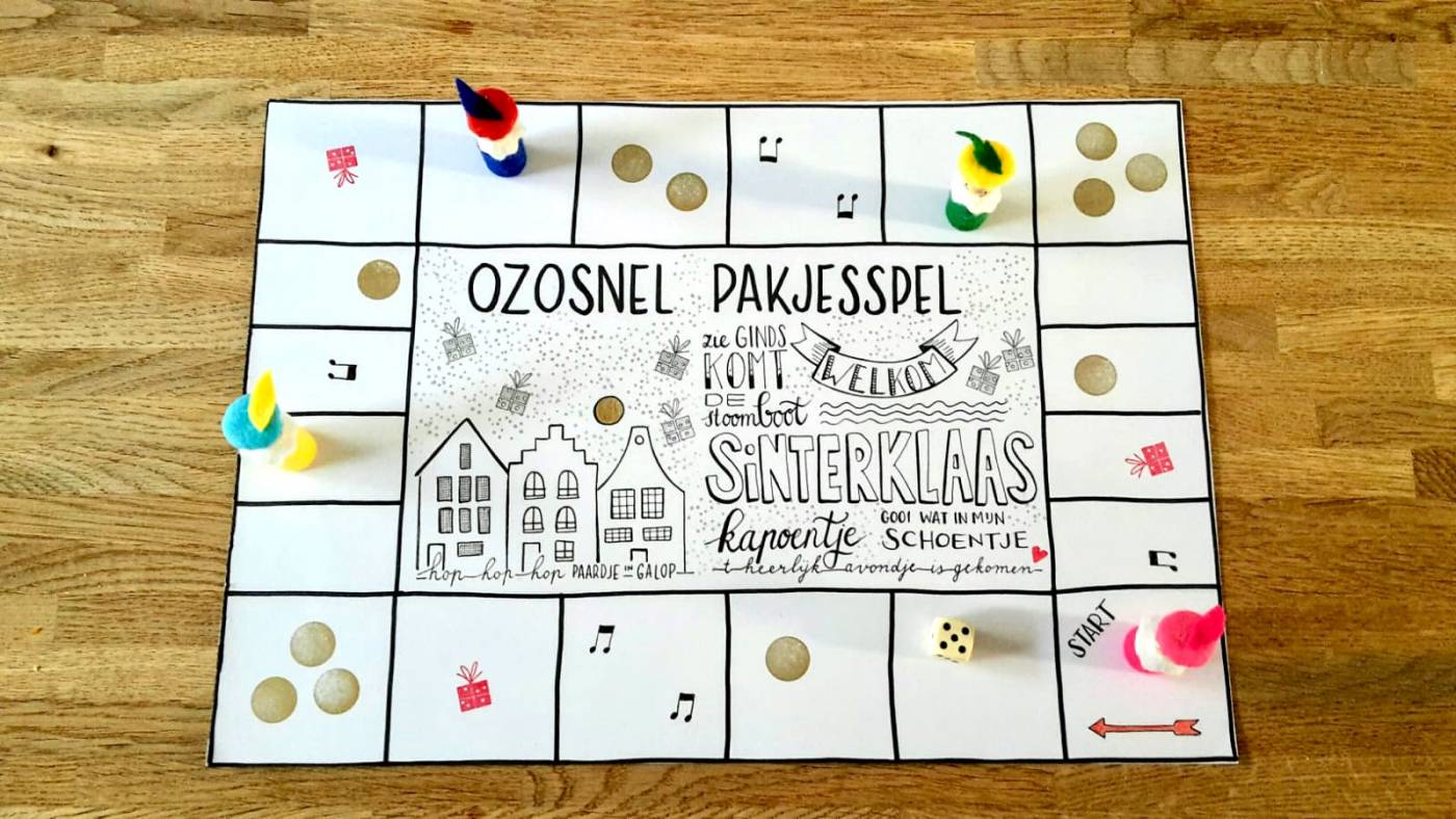 ozosnel pakjesspel spel sinterklaas diy