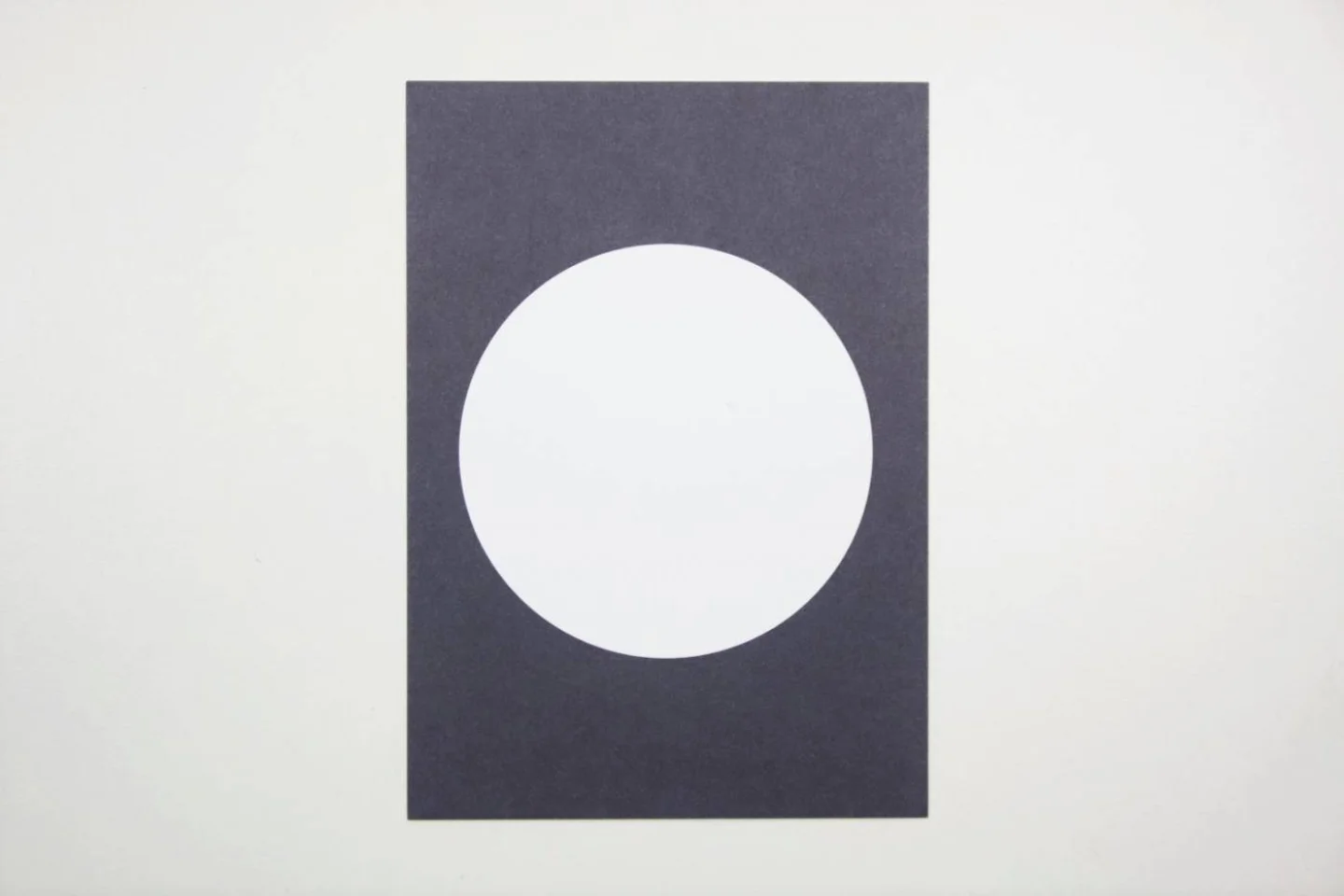 Enkele kaart perlenfischer cirkel blauw.