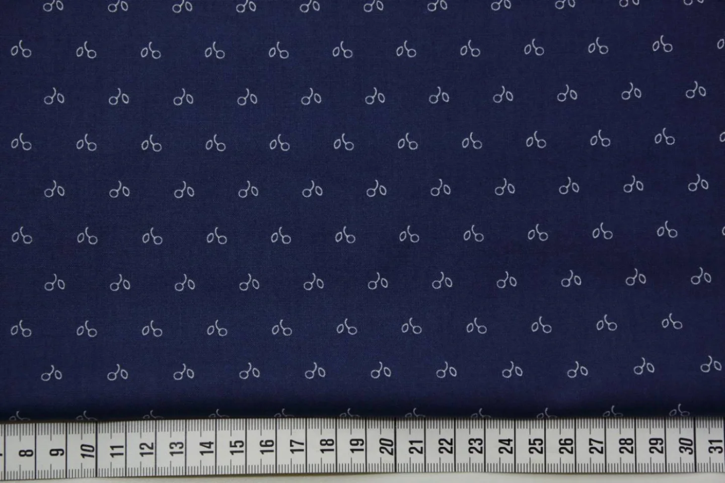 quiltstof-koningsblauw-ivoor motief-Moda.